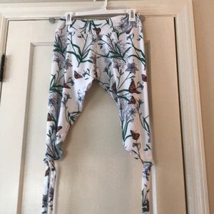 Mint lilac wrap around yoga pants